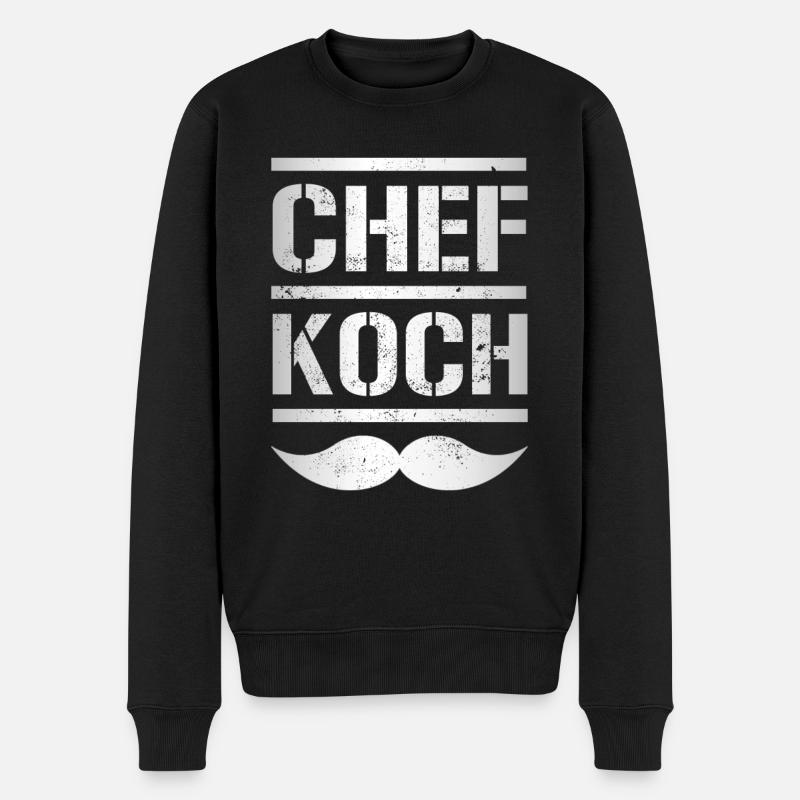 Chef - Pull Premium bio Homme - noir