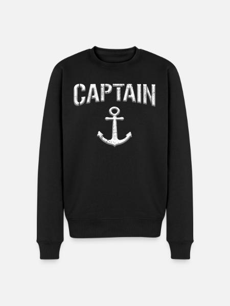 Kapitän Captain - Men's Premium Organic Jumper - black
