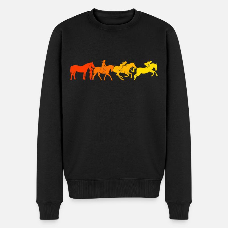 Moniteur d’équitation Équitation Cavaliers - Pull Premium bio Homme - noir
