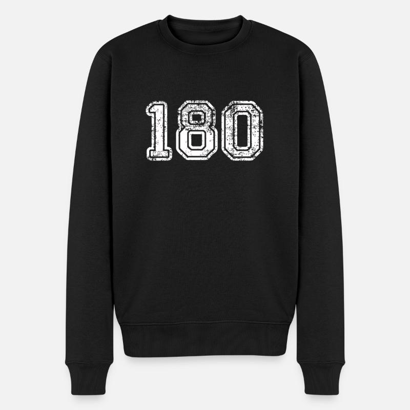 Fléchettes 180 - Pull Premium bio Homme - noir