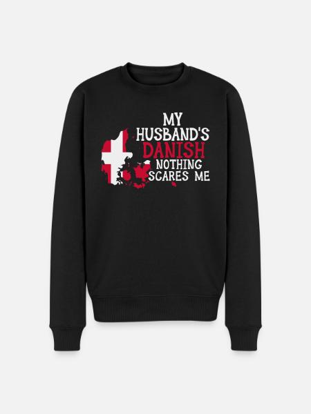 Mand Danmark Gift dansk dansk - Økologisk premium-sweatshirt til mænd - sort