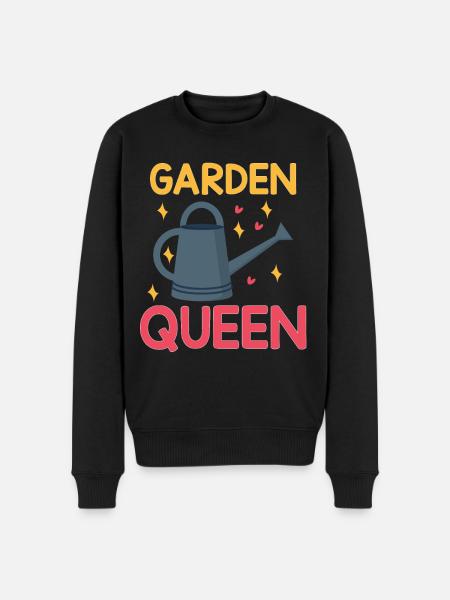 Garten Zitat Garten Queen - Männer Premium Bio Pullover - Schwarz