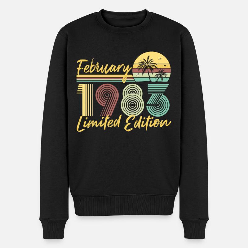 February 1983 Limited Edition - Männer Premium Bio Pullover - Schwarz