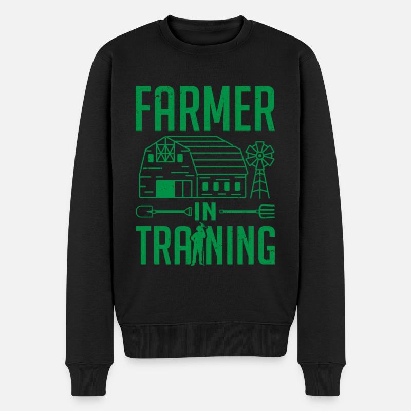 Agriculteur en formation agricole - Pull Premium bio Homme - noir