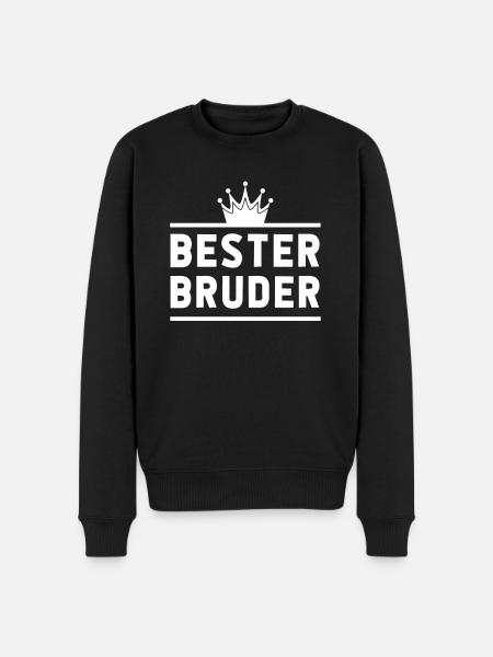 Bester Bruder - Männer Premium Bio Pullover - Schwarz