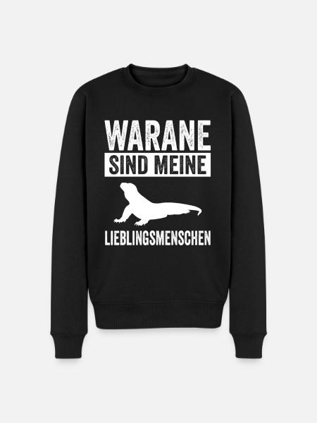 Waran - Männer Premium Bio Pullover - Schwarz