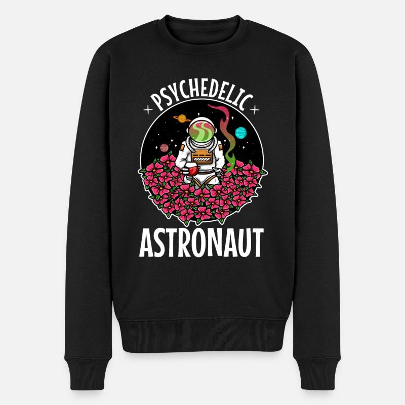 Astronaute psychédélique - Pull Premium bio Homme - noir