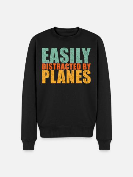 Airplane Saying - Men's Premium Organic Jumper - black