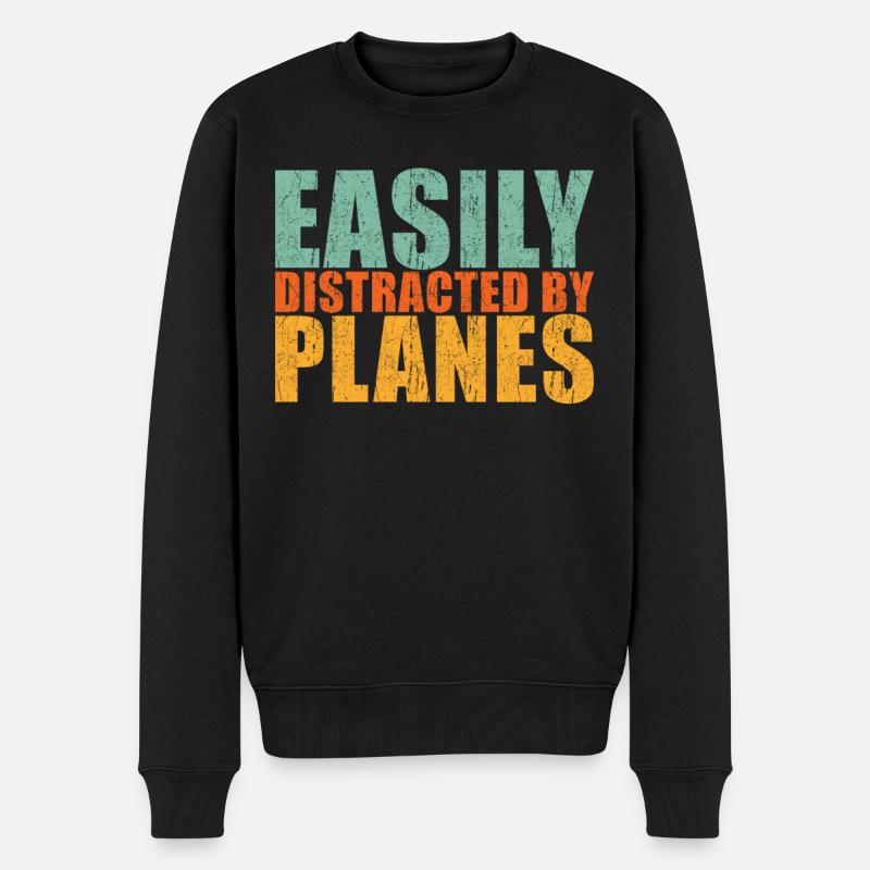 Dicton d’avion - Pull Premium bio Homme - noir