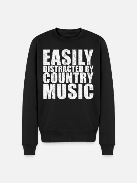 Country Music - Men's Premium Organic Jumper - black