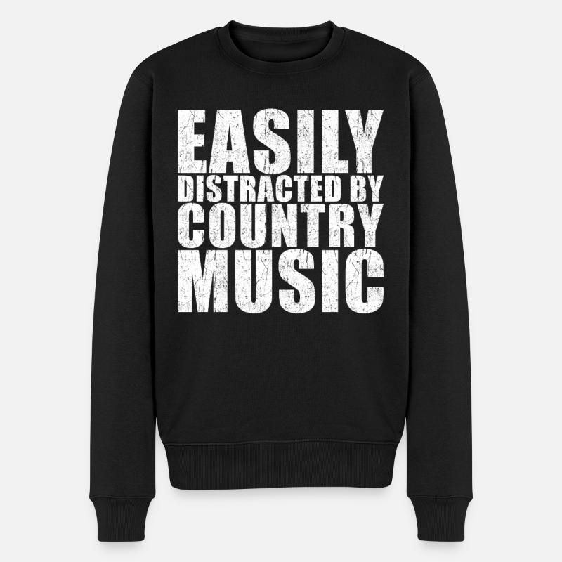 Musique country - Pull Premium bio Homme - noir