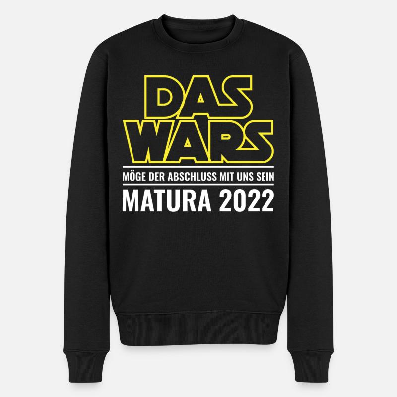 Abschluss Matura 2022 | Lustige Abschluss Sprüche - Männer Premium Bio Pullover - Schwarz