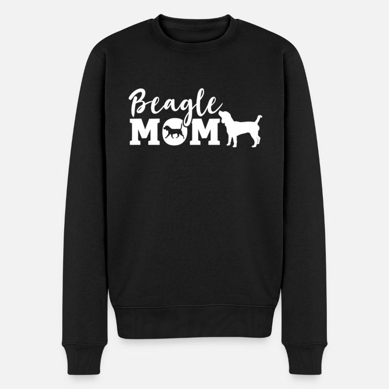 Beagle Beagle Hund Beagle Hvalp Beagle Ejer - Økologisk premium-sweatshirt til mænd - sort