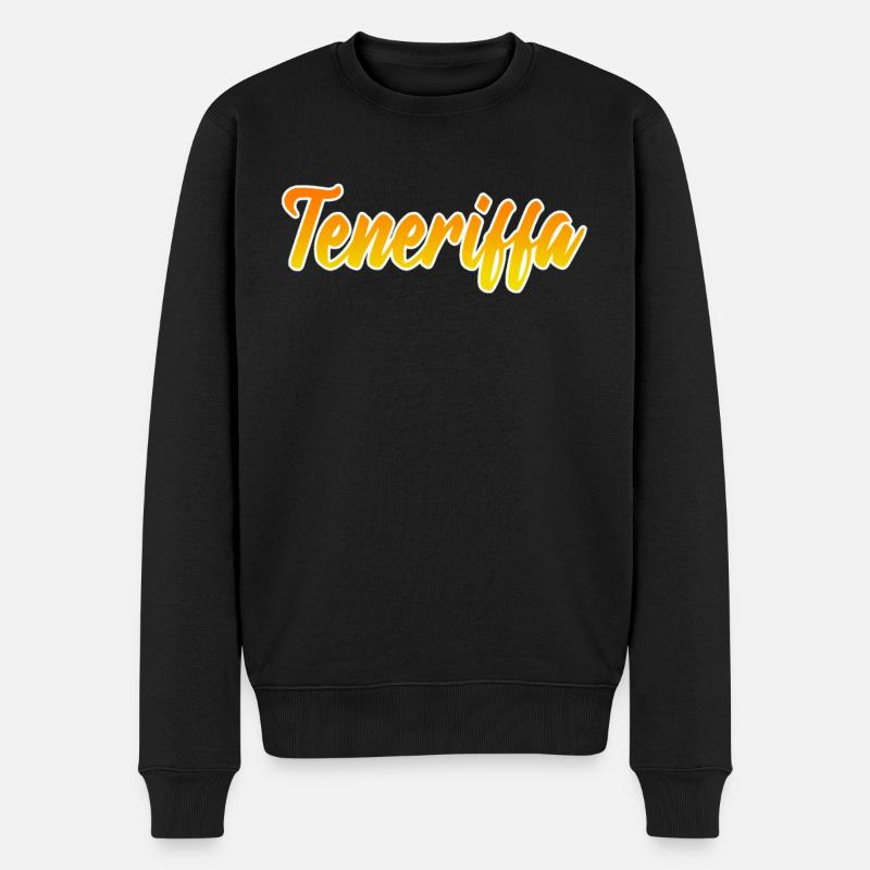 Teneriffa - Männer Premium Bio Pullover - Schwarz