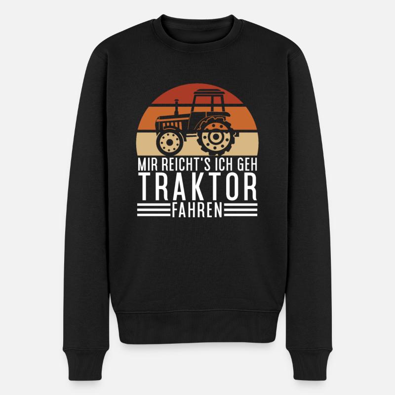 Mir Reichts Ich Gehe Traktor Fahren - Männer Premium Bio Pullover - Schwarz