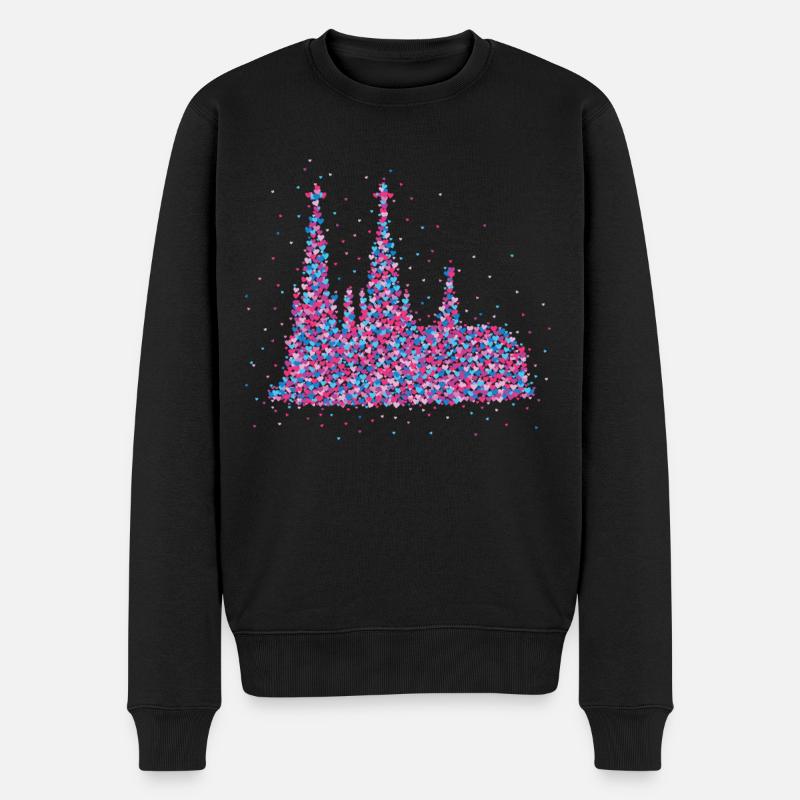 Köln Kölner Dom Karneval Fasching - Männer Premium Bio Pullover - Schwarz