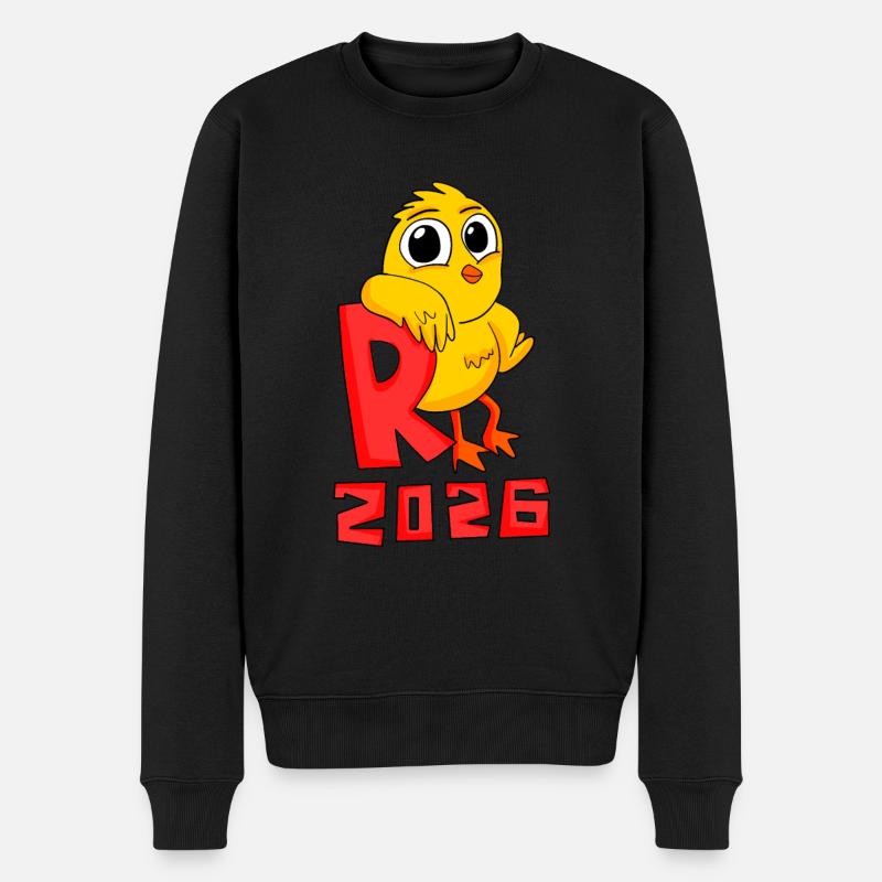 Rente 2026 Ruhestand - Männer Premium Bio Pullover - Schwarz