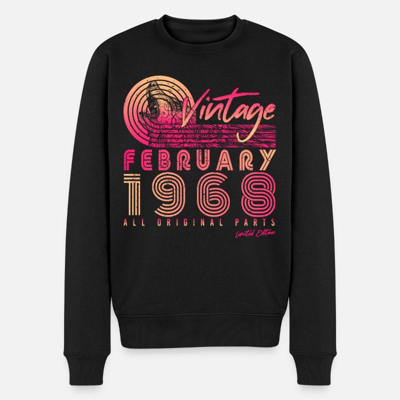 Février 1968 Millésime Original - Pull Premium bio Homme - noir