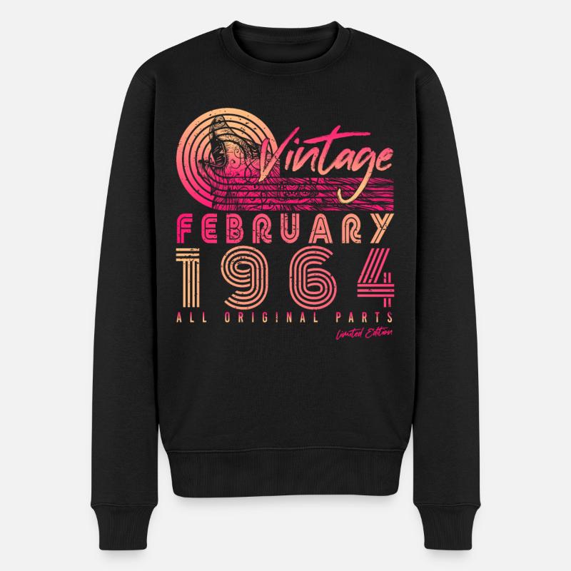 Février 1964 Original Retro - Pull Premium bio Homme - noir