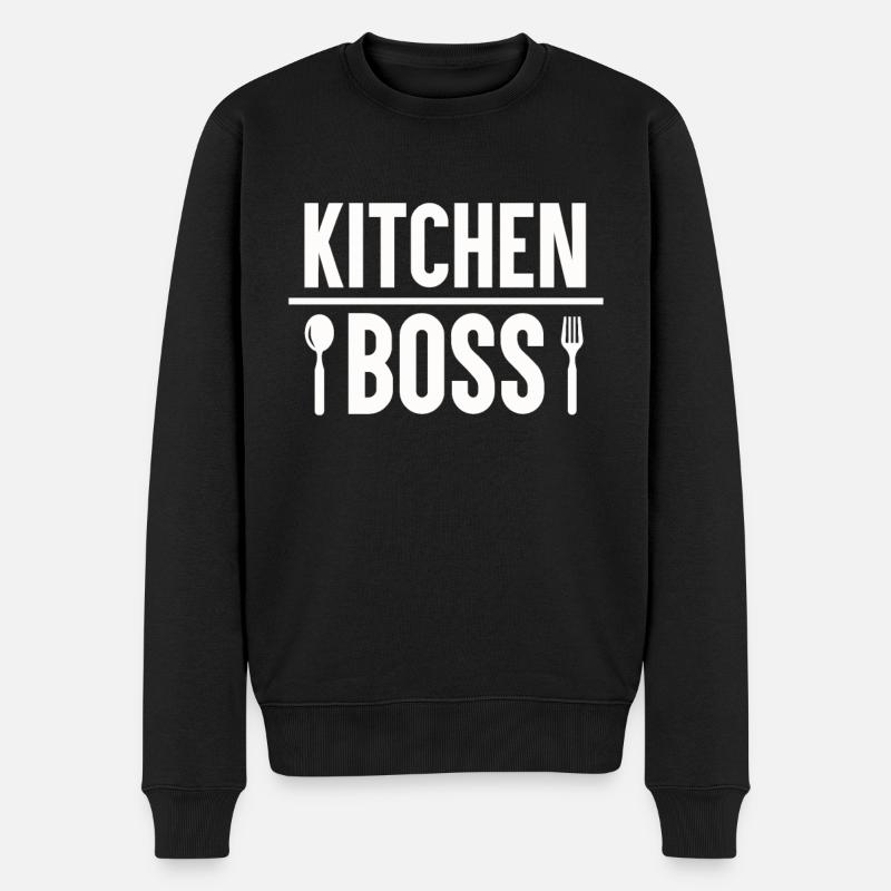 Kitchens Chef Chef Chef - Men's Premium Organic Jumper - black