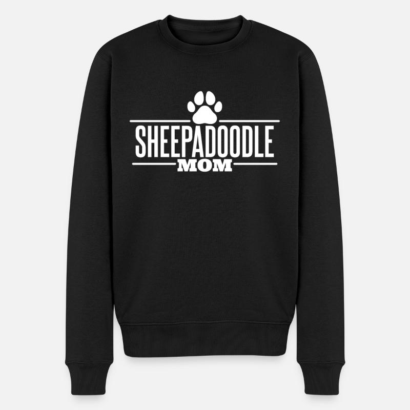 Maman Sheepadoodle - Pull Premium bio Homme - noir
