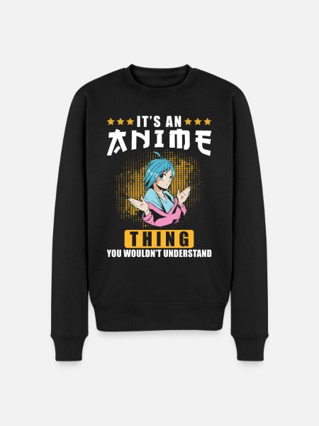 Anime - Pull Premium bio Homme - noir