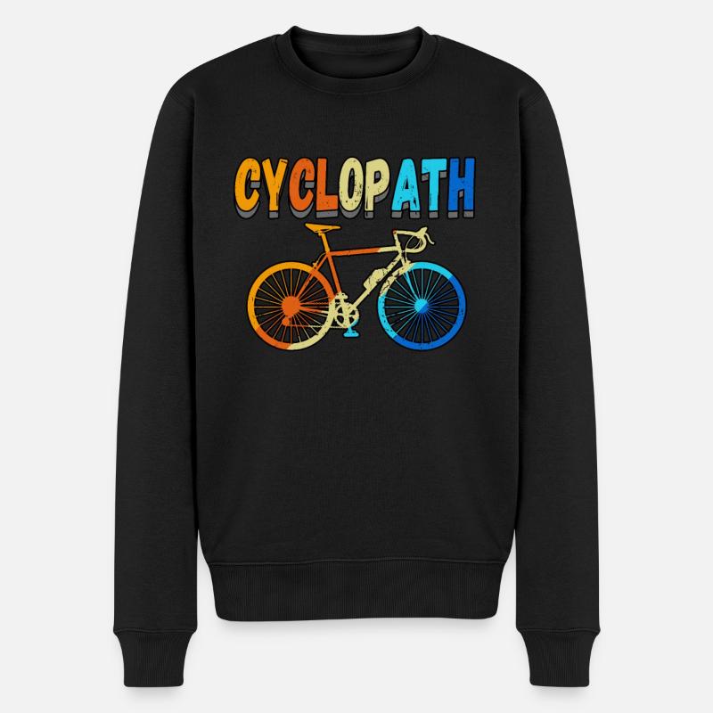Cyclopath Bike Mountain Bikes Cyclists - Männer Premium Bio Pullover - Schwarz