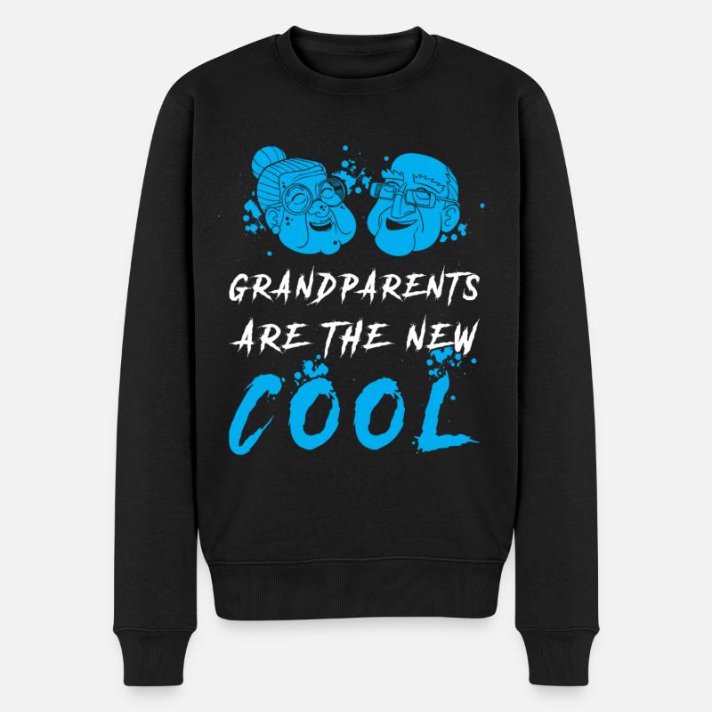 Les grands-parents aînés disent - Pull Premium bio Homme - noir