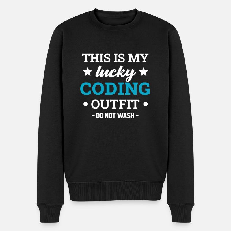 Coding Programming Computer Scientists - Men's Premium Organic Jumper - black
