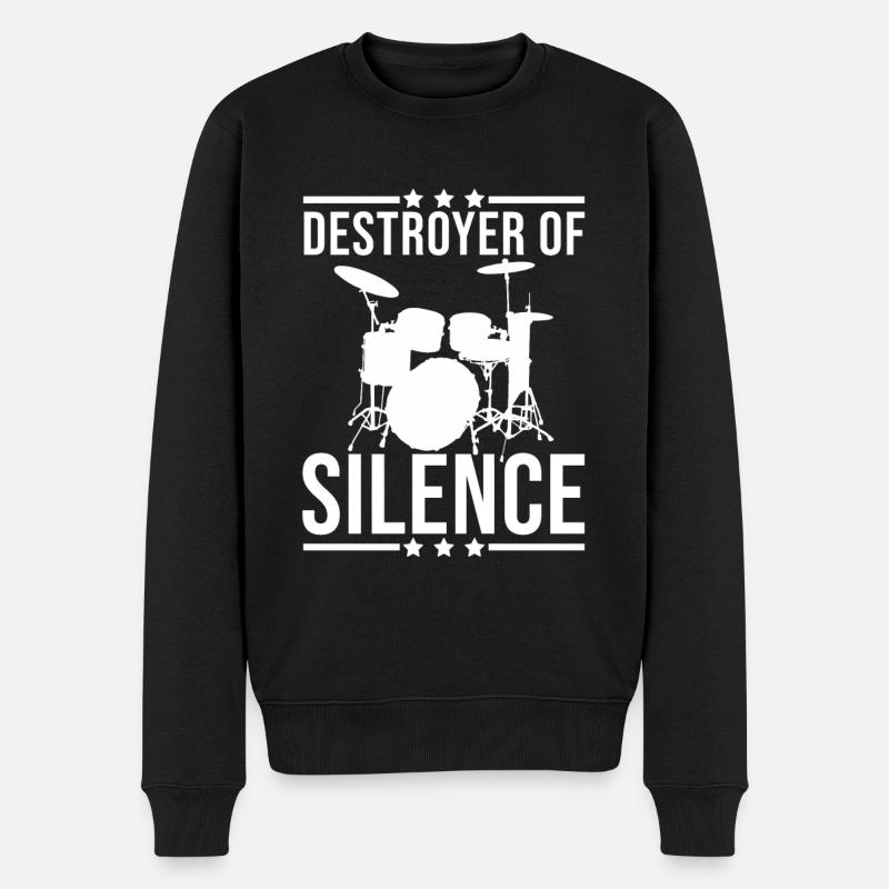 Tambours Silence Destroy - Pull Premium bio Homme - noir