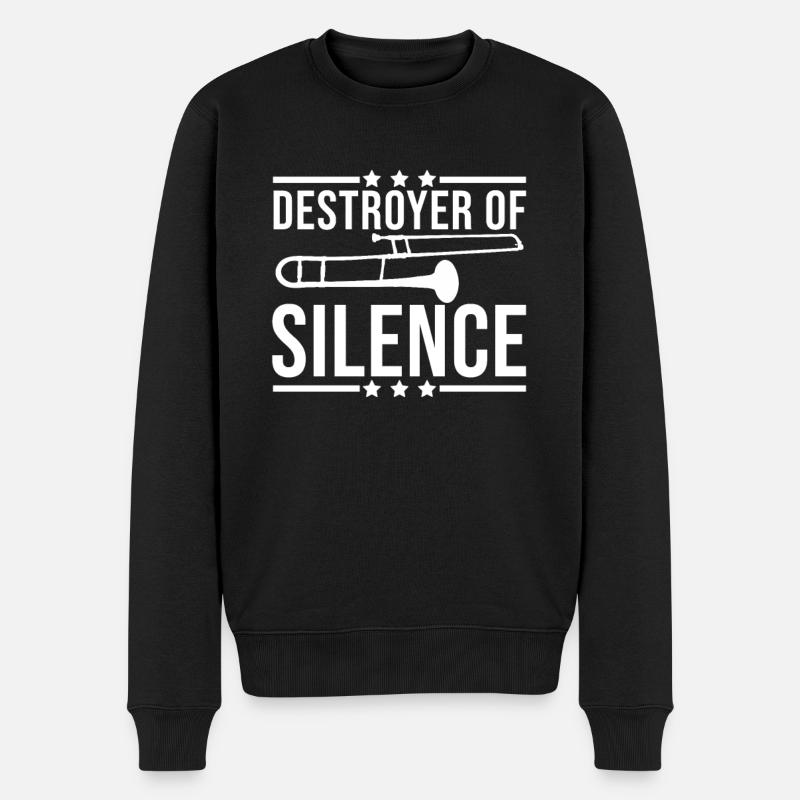 Posaunisten Statement Posaunen Sprüche Geschenk - Männer Premium Bio Pullover - Schwarz