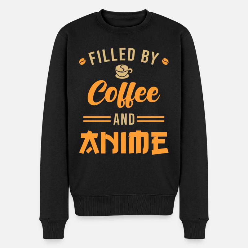 Anime - Männer Premium Bio Pullover - Schwarz