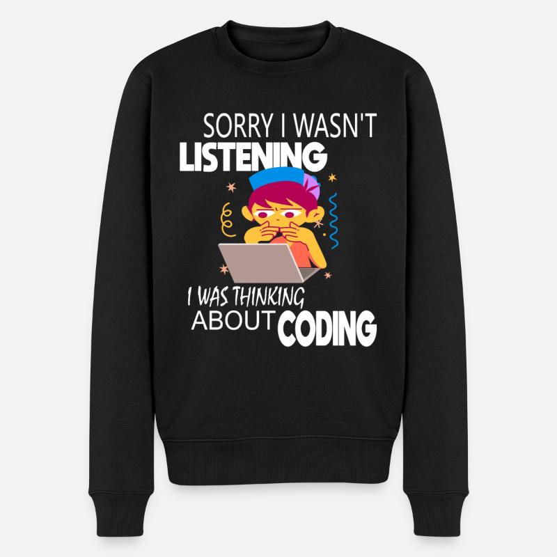 Coding Coder Programmer - Men's Premium Organic Jumper - black