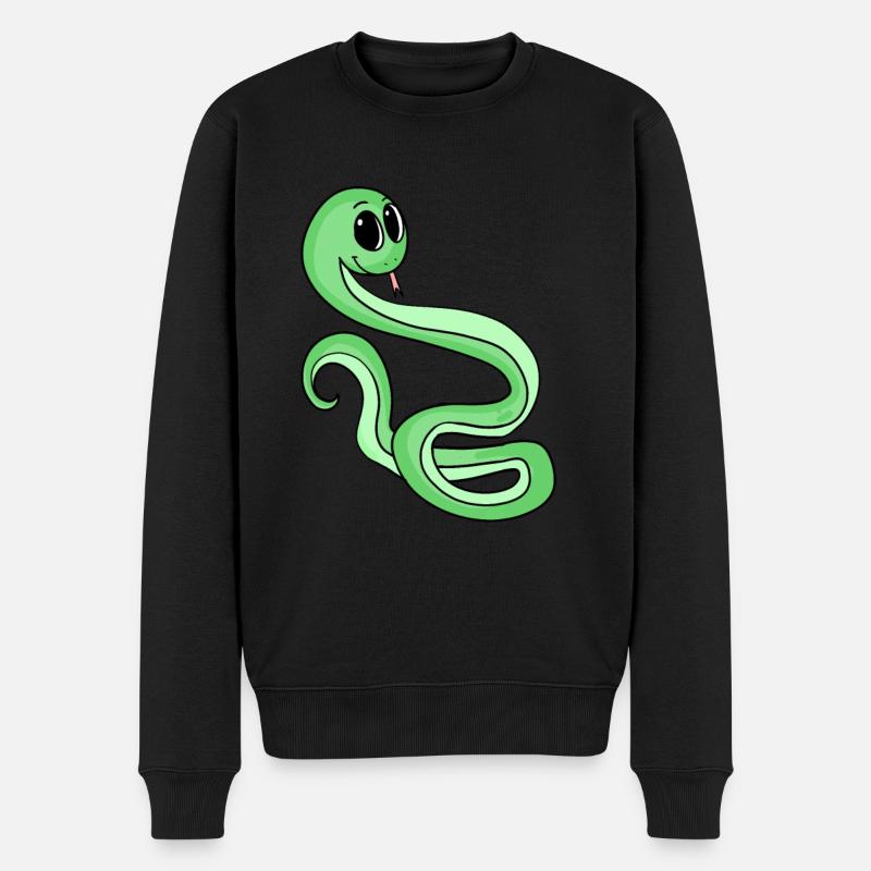 Serpent - Pull Premium bio Homme - noir