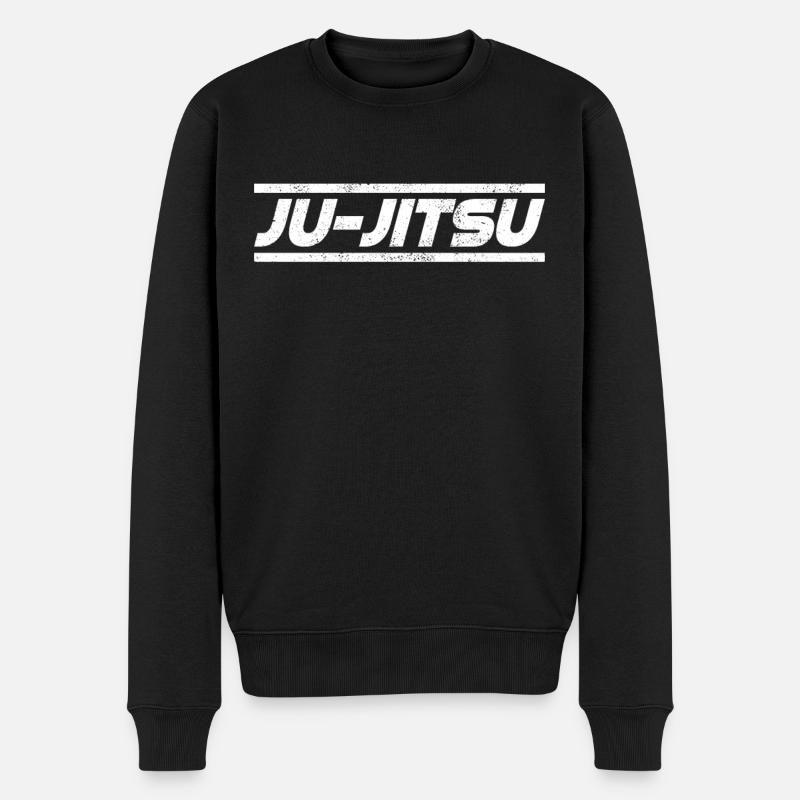 Ju Jitsu - Männer Premium Bio Pullover - Schwarz