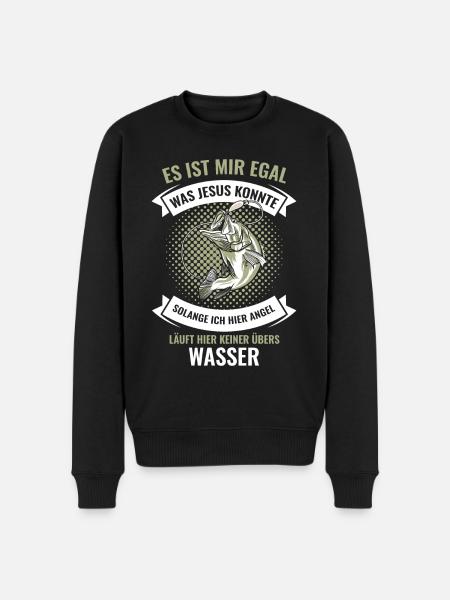 Angler - Männer Premium Bio Pullover - Schwarz