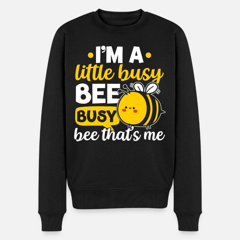 Petite abeille industrieuse - Pull Premium bio Homme - noir