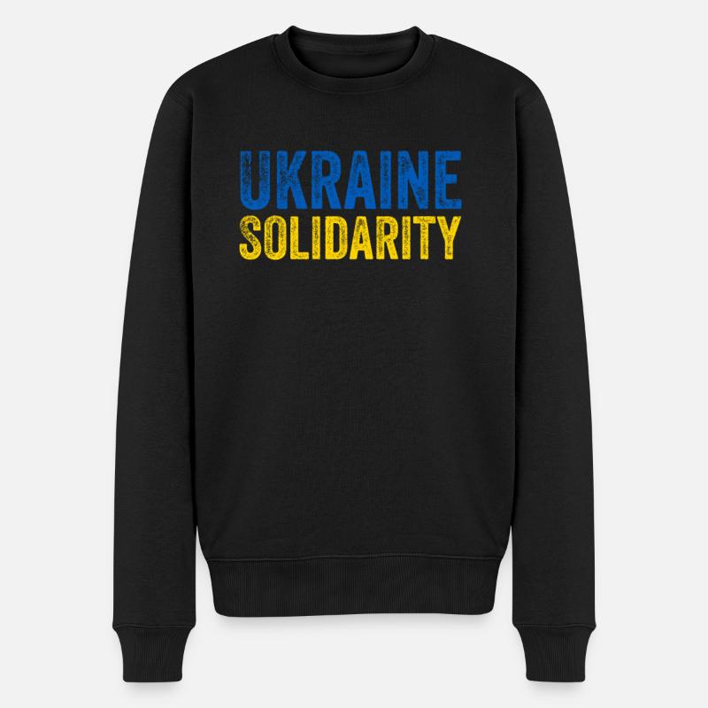 Ukraine Solidarité - Pull Premium bio Homme - noir