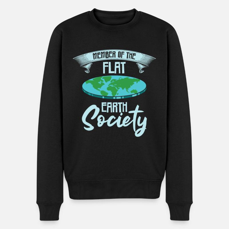 Flat Earth Society – Membre - Pull Premium bio Homme - noir