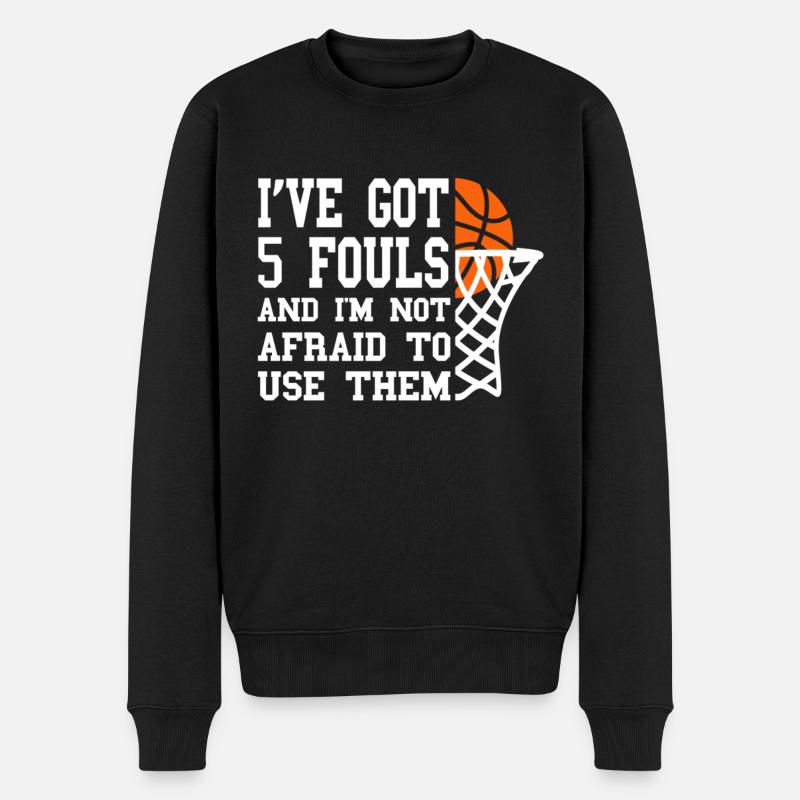 Équipe de basket-ball de basket-ball - Pull Premium bio Homme - noir
