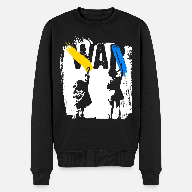 Ukraine | Pas de guerre - Pull Premium bio Homme - noir
