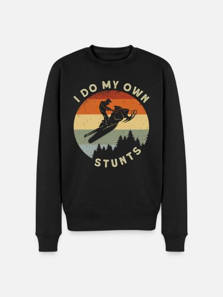 I Do My Own Stunts - Men's Premium Organic Jumper - black