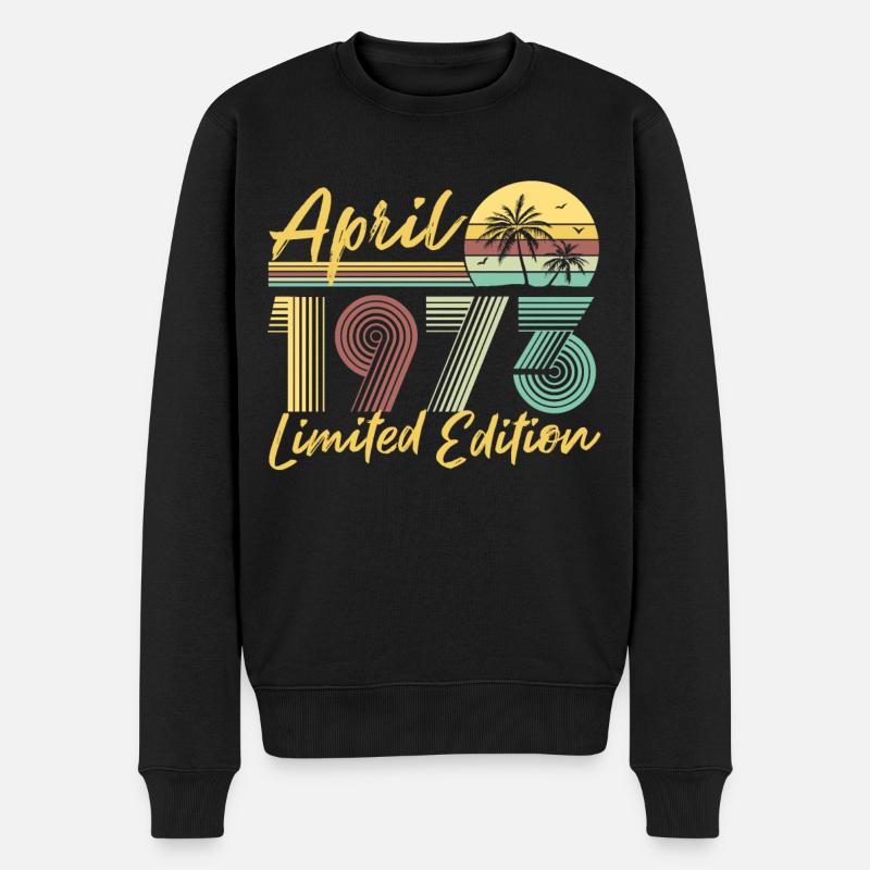 Avril 1973 Édition limitée - Pull Premium bio Homme - noir