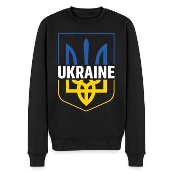 Ukraine - Pull Premium bio Homme - noir - Devant - Nico (187cm)