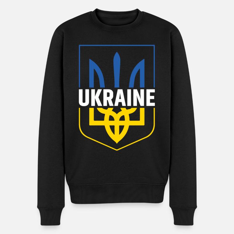 Ukraine - Pull Premium bio Homme - noir