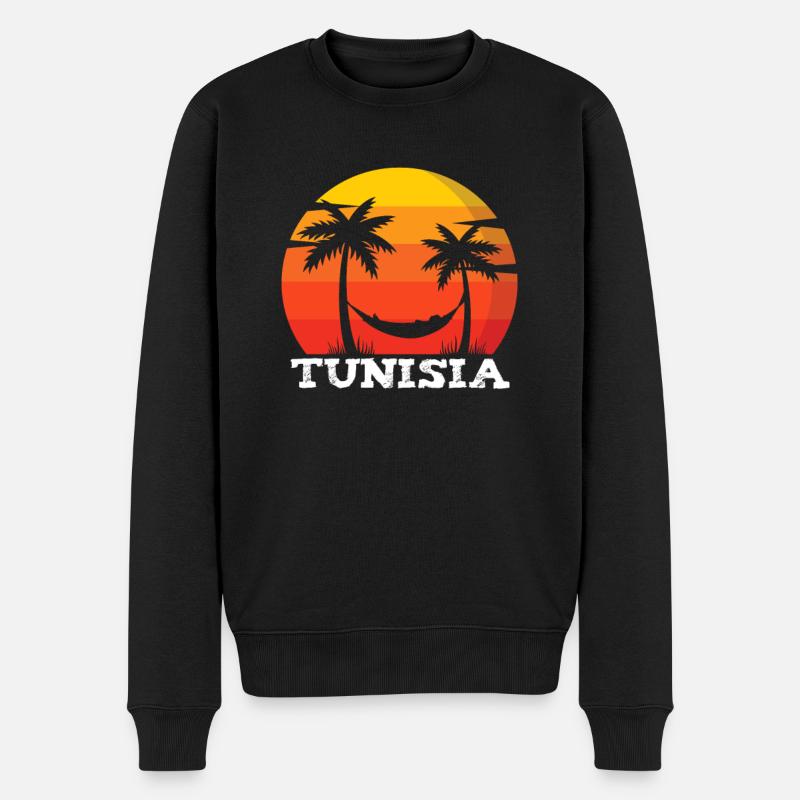 Tunisie Souvenir d’été Vacances Soleil Cadeau - Pull Premium bio Homme - noir