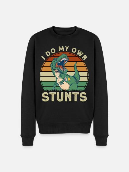 I Do My Own Stunts - Men's Premium Organic Jumper - black