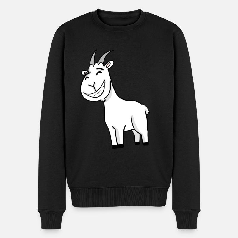 Bouc de chèvre - Pull Premium bio Homme - noir