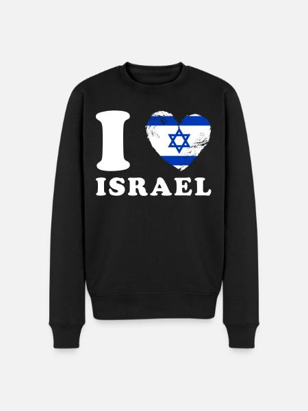 J’adore Isreal - Pull Premium bio Homme - noir
