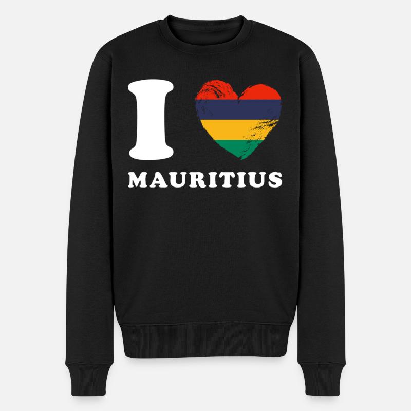 J’adore l’île Maurice - Pull Premium bio Homme - noir